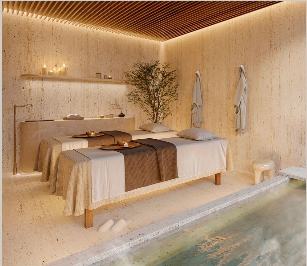 Sala de massagem e hidromassagem do Spa