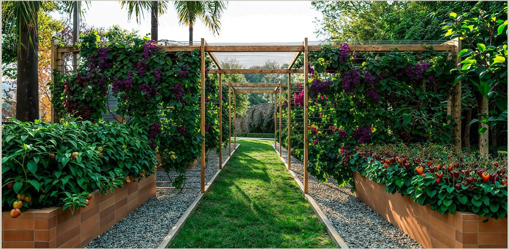Horta e parreiral — Tekoá Boutique Residences