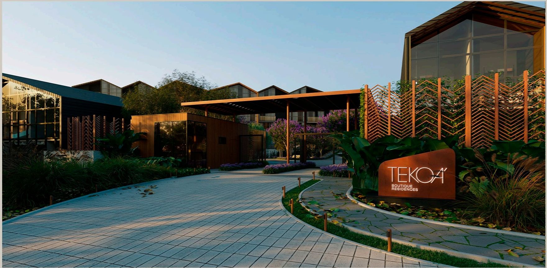 Entrada do Tekoá Boutique Residences